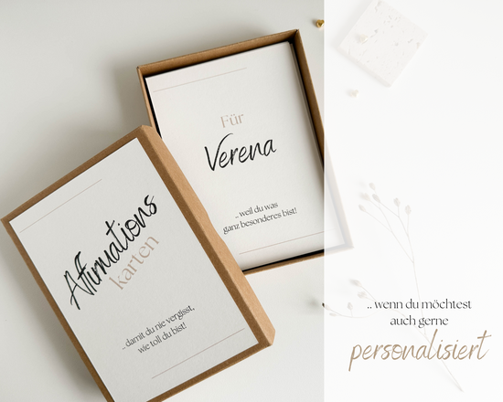 Affirmationskarten Set mit 25 wunderschönen Affirmationen