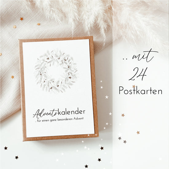 Adventskalender mit Karten und Sprüchen / Affirmationskarten