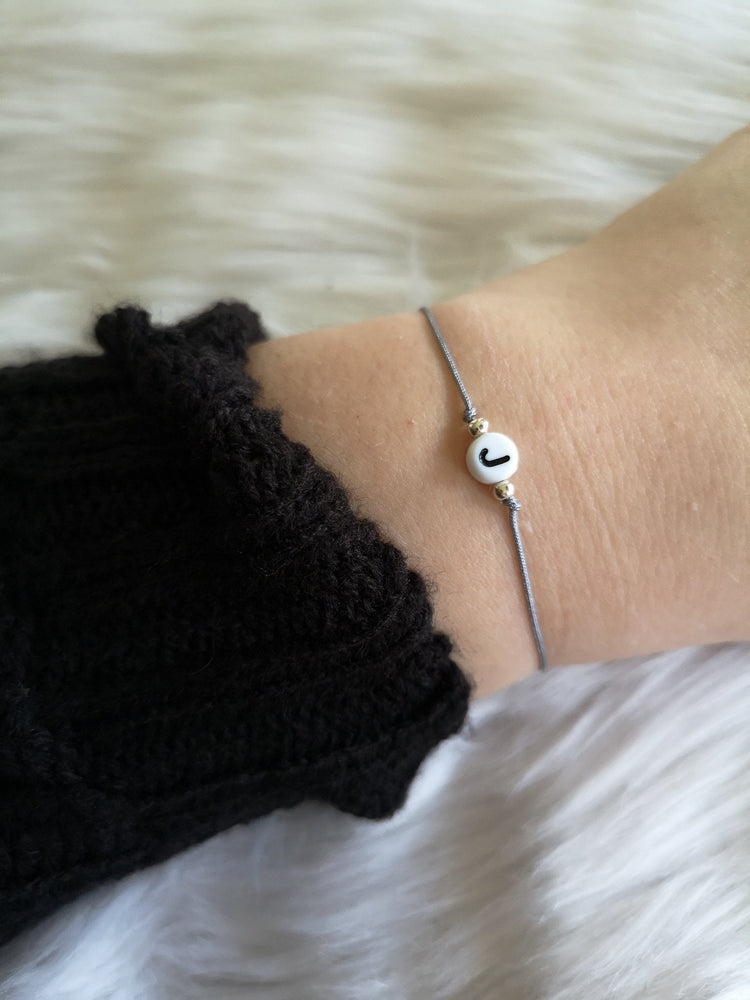 Armband personalisiert Anfangsbuchstabe Name Initialen Partnerarmband pärchenarmband Jahrestag Geburtstag